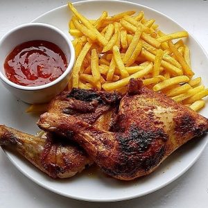 Chicken and chips