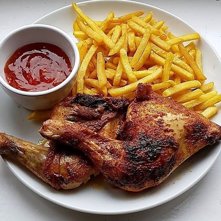 Chicken and chips