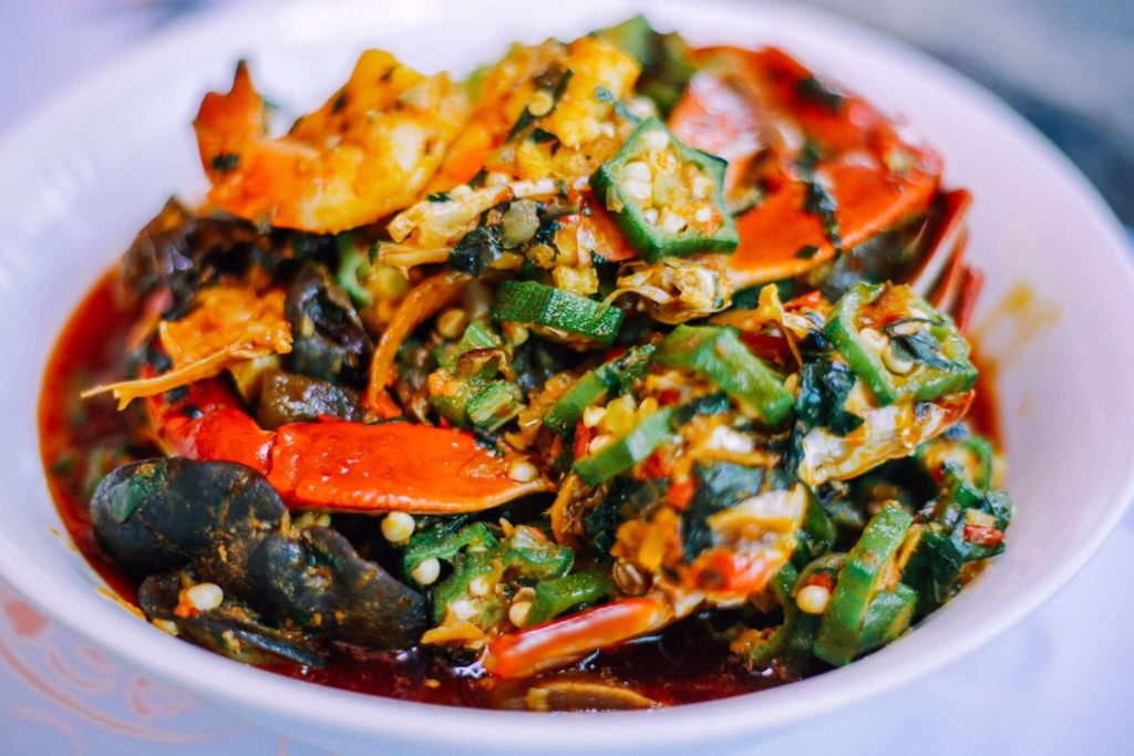 Sea food okra Soup