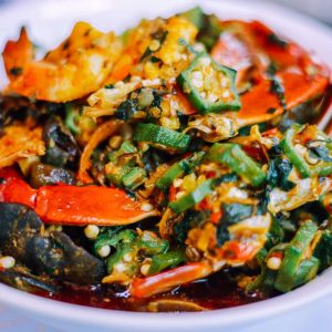 Sea food okra Soup