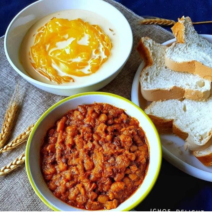 Porridge Beans Served with pap or custard