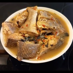 Croaker fish pepper soup